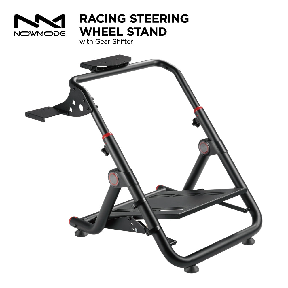 ★送料無料★【レーシングホイールスタンド / NOWMODE / LRS06-BS03-BK】スタンド チェア ハンドル ペダル シフター ハンコン ギア ブレーキ ステアリング