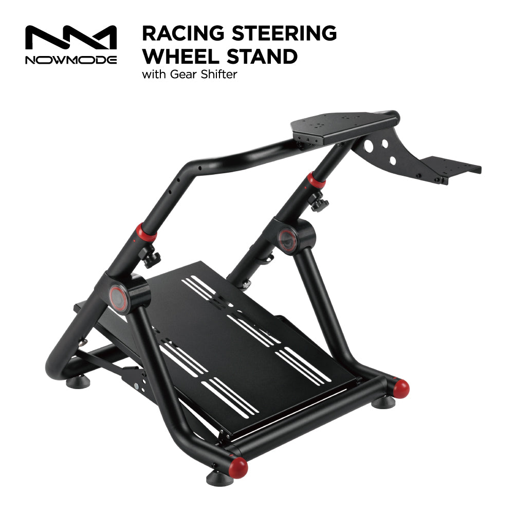 ★送料無料★【レーシングホイールスタンド / NOWMODE / LRS06-BS03-BK】スタンド チェア ハンドル ペダル シフター ハンコン ギア ブレーキ ステアリング