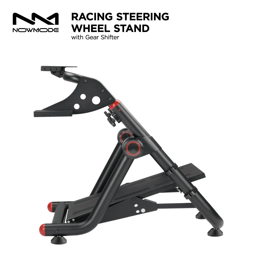 ★送料無料★【レーシングホイールスタンド / NOWMODE / LRS06-BS03-BK】スタンド チェア ハンドル ペダル シフター ハンコン ギア ブレーキ ステアリング