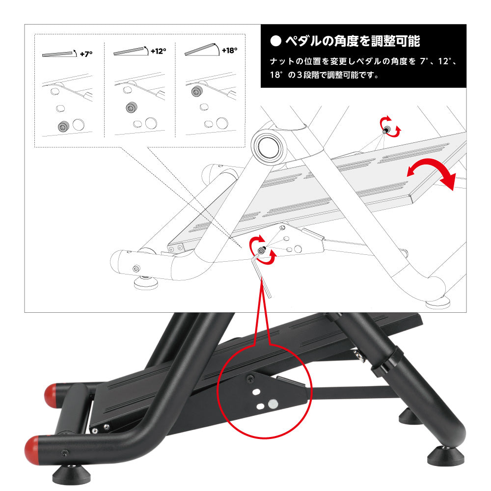 ★送料無料★【レーシングホイールスタンド / NOWMODE / LRS06-BS03-BK】スタンド チェア ハンドル ペダル シフター ハンコン ギア ブレーキ ステアリング
