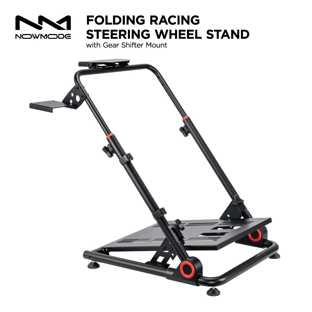 ★送料無料★【レーシングホイールスタンド / NOWMODE / LRS10-BS02-BK】スタンド チェア ハンドル ペダル シフター ハンコン ギア ブレーキ ステアリング