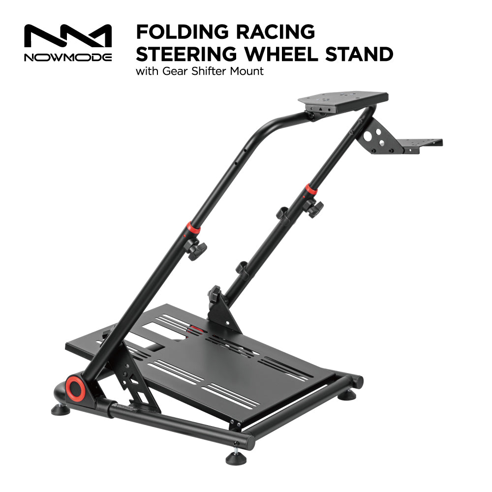 ★送料無料★【レーシングホイールスタンド / NOWMODE / LRS10-BS02-BK】スタンド チェア ハンドル ペダル シフター ハンコン ギア ブレーキ ステアリング