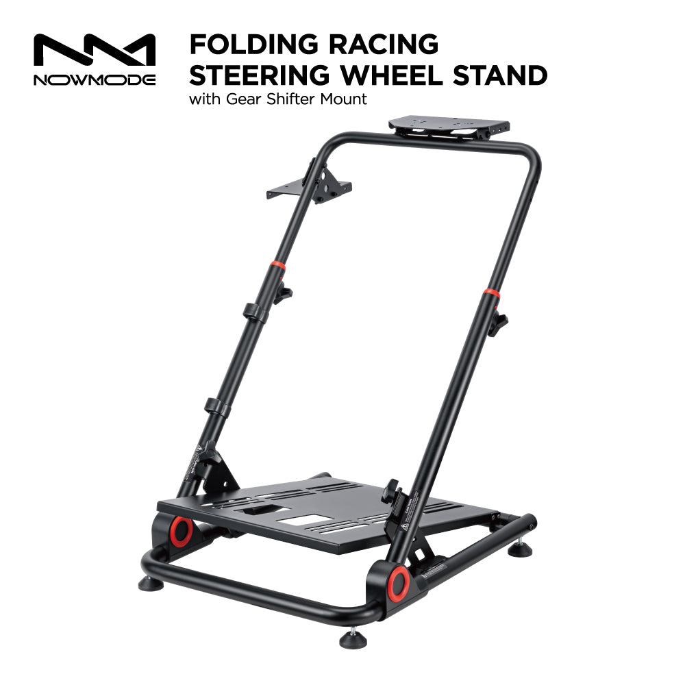 ★送料無料★【レーシングホイールスタンド / NOWMODE / LRS10-BS02-BK】スタンド チェア ハンドル ペダル シフター ハンコン ギア ブレーキ ステアリング