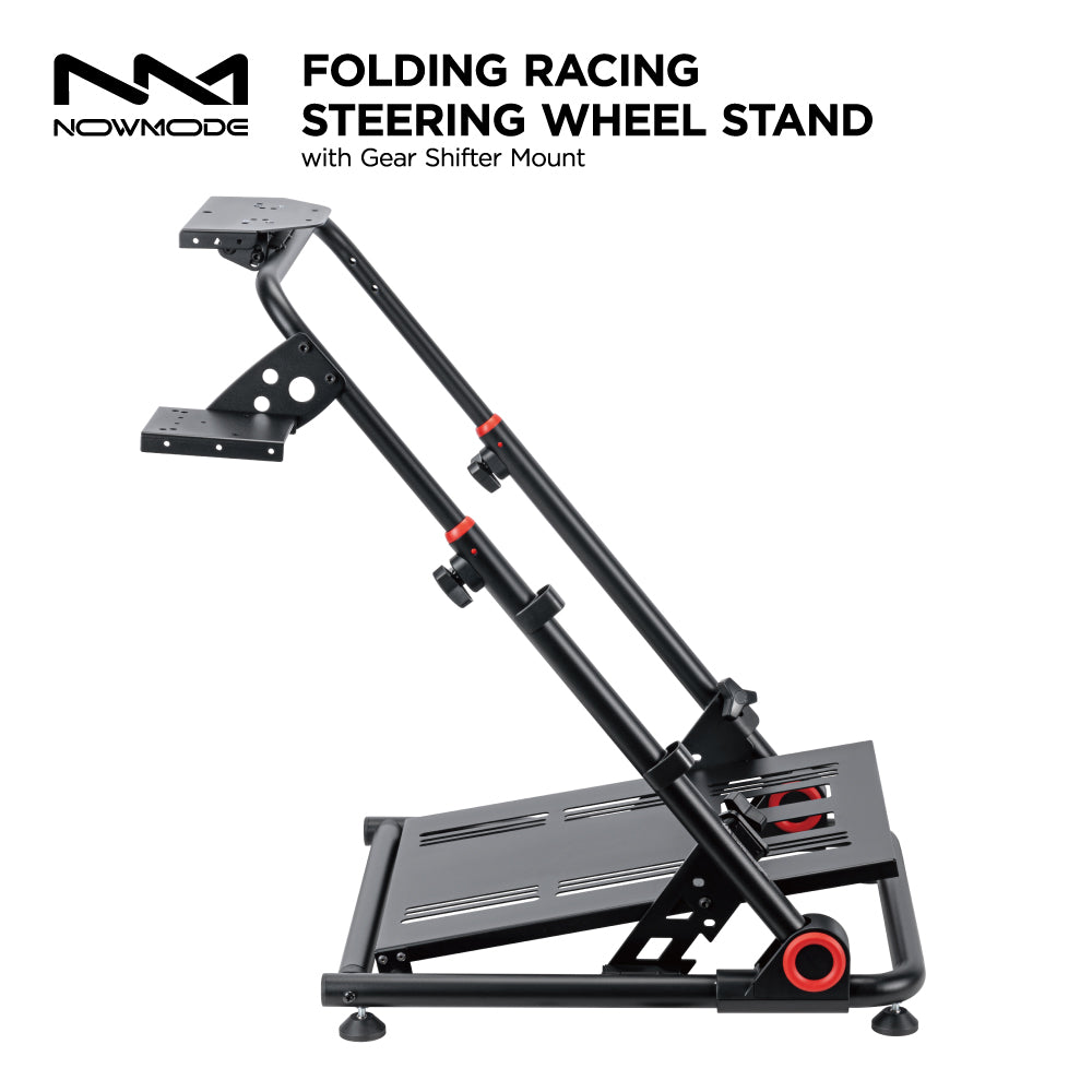 ★送料無料★【レーシングホイールスタンド / NOWMODE / LRS10-BS02-BK】スタンド チェア ハンドル ペダル シフター ハンコン ギア ブレーキ ステアリング