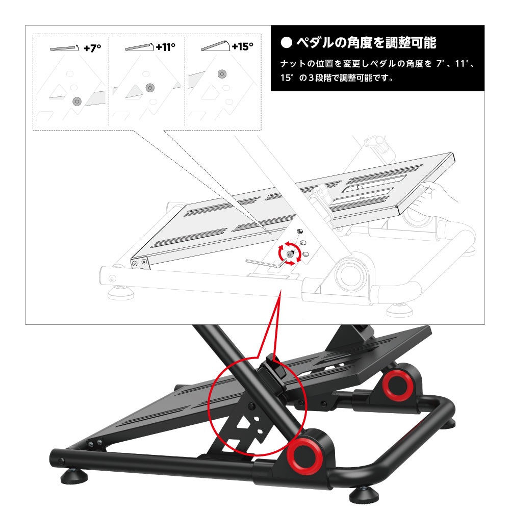 ★送料無料★【レーシングホイールスタンド / NOWMODE / LRS10-BS02-BK】スタンド チェア ハンドル ペダル シフター ハンコン ギア ブレーキ ステアリング