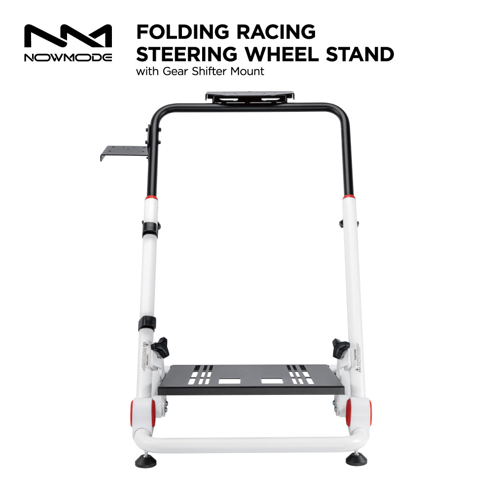 ★送料無料★【レーシングホイールスタンド / NOWMODE / LRS10-BS02-WH】スタンド チェア ハンドル ペダル シフター ハンコン ギア ブレーキ ステアリング