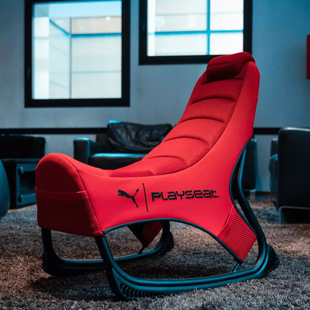★送料無料★【ゲーミングチェア / Playseat /PUMA Active Gaming Seat】通気性素材 脚部ゴム製滑り止め レッド 輸入品