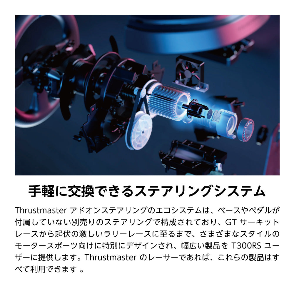 ★送料無料★【ゲームコントローラー / Thrustmaster / T300RS GT Edition Racing】ハンドルコントローラー ステアリングコントローラー フォースフィードバック PS5 PS4 PS3 PC 対応 輸入品 1年保証