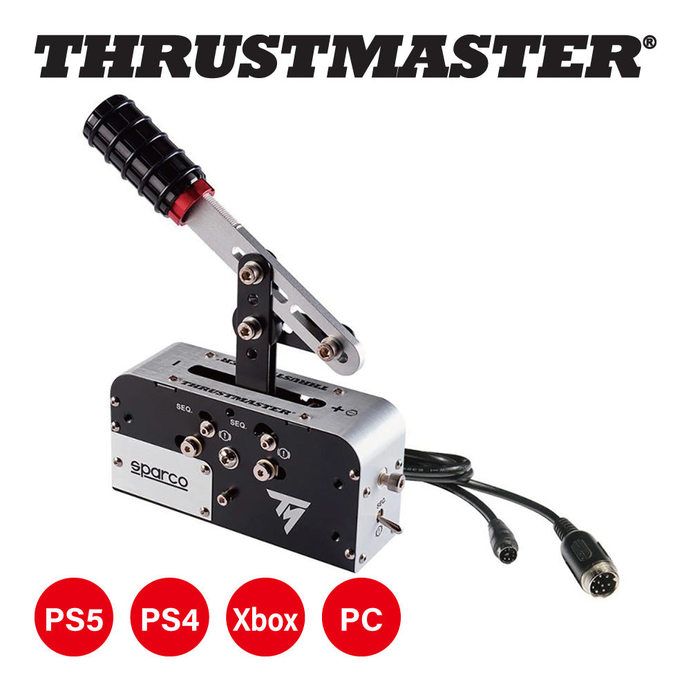 ★送料無料★【ゲームコントローラー / Thrustmaster / TSS Handbrake Sparco Mod+】ハンドブレーキ　 レーシングゲーム　PS5 PS4 PC Xbox 対応　メタル仕様　輸入品　１年保証