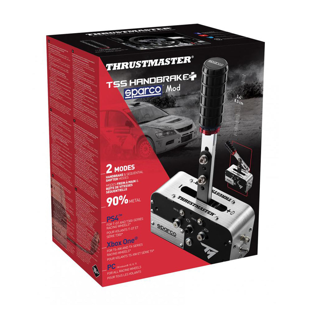 ★送料無料★【ゲームコントローラー / Thrustmaster / TSS Handbrake Sparco Mod+】ハンドブレーキ レーシングゲーム PS5 PS4 PC Xbox 対応 メタル仕様 輸入品 1年保証