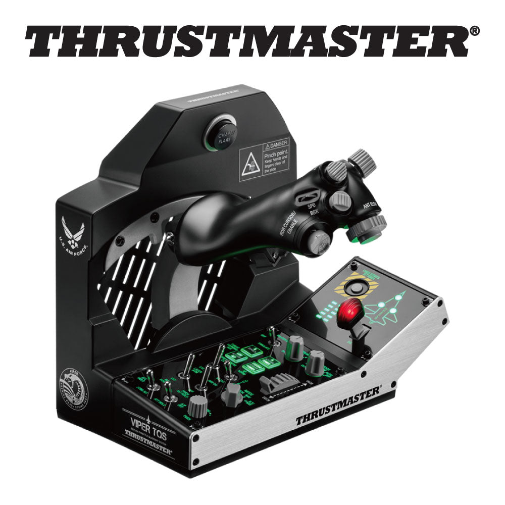 ★送料無料★【ゲームコントローラー / Thrustmaster / Viper TQS Mission Pack】フライトシミュレーター コックピット ジョイスティック パイロット 戦闘機 コンバット ミリタリー PC対応 1年保証 輸入品